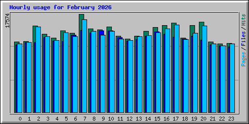 Hourly usage for February 2026